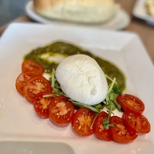 Burrata  Burrata itself wasn&apos;t bad, but pesto was very plain.