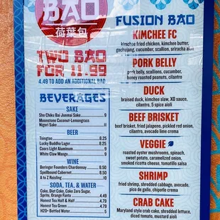Menu on 9/22/21