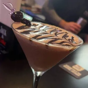 Chocolate Covered Cherry Martini