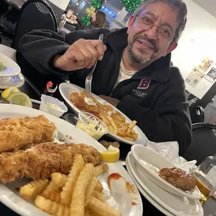 Walleye and cod fish fry dinners :)