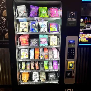 Mystery vend machine front view.