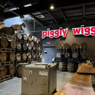 Bendt took over an old Piggly Wiggly grocery store - kept the sign for nostalgia. Way dope.