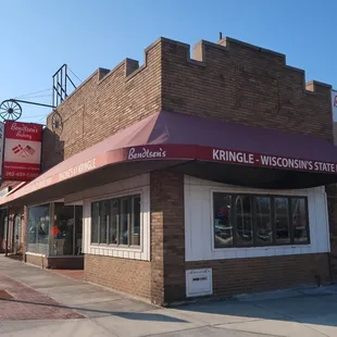 Corner storefront.