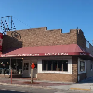 Corner storefront.