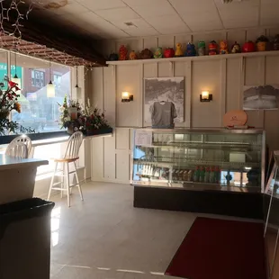 the interior of the restaurant