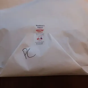 Some plainish packaging for our pecan kringle, no biggie.