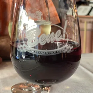 Red wine from Boeger Winery