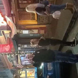 Yelling at me in the street!