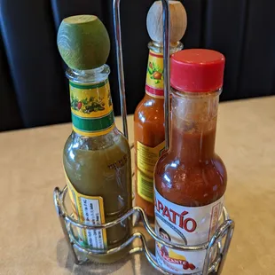 Variety of sauces