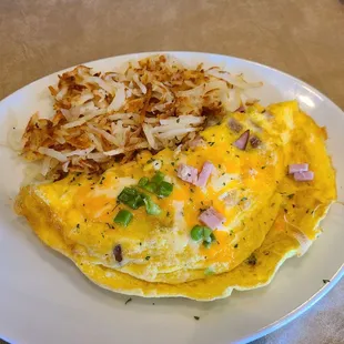 Supreme omelet. Light in cheese.