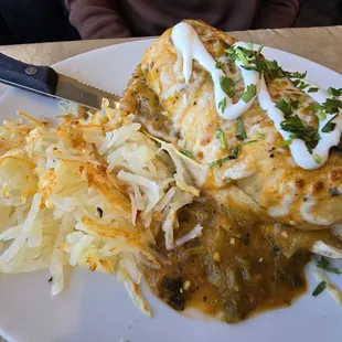 Breakfast burrito. My son loved it!