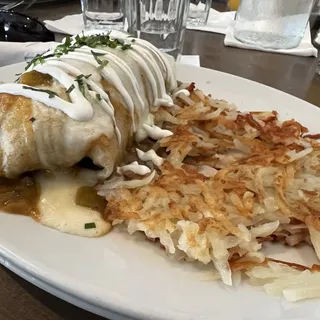 Chorizo Green Chile Omelette