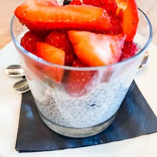 Gluten free fruit parfait.