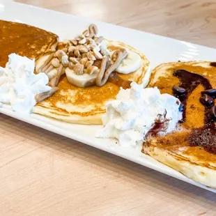 Gluten free pancake trio.