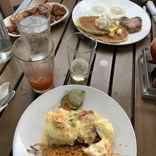 Jimmy and chicken Benedict