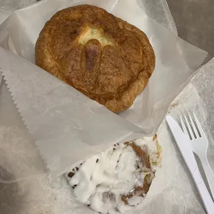 Croissant and Cinnamon Roll