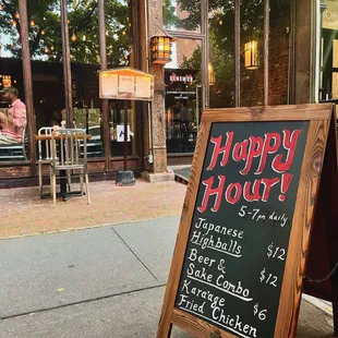 Happy Hour every day until 7pm!