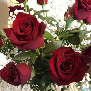 Flowers delivered in full bloom. Guess I won't get much more than a few days out of them.