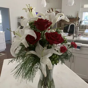 Christmas Flowers after 5 Days