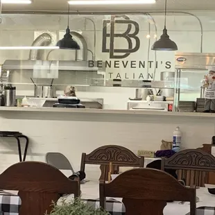 Open kitchen, kind of!