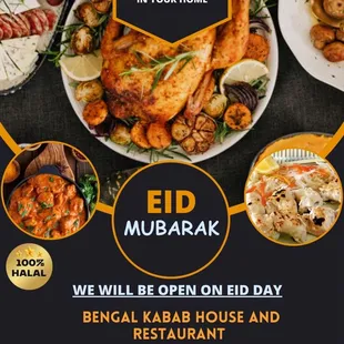 a flyer for the restaurant