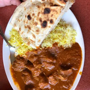 Lunch special lamb curry