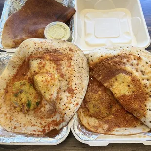 Masala dosey and pudi masala dosey