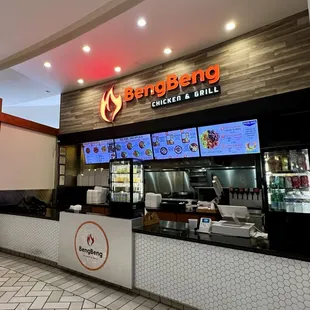 the front of the restaurant