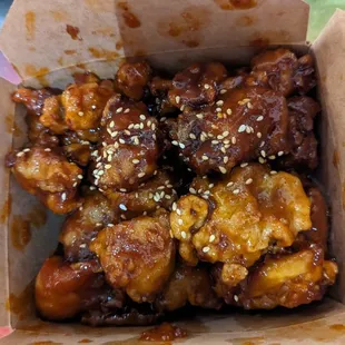Garlic Soy Korean Chicken Bites