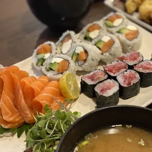 food, sushi, sushi and sashimi, sashimi