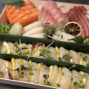 #1 sashimi on party menu