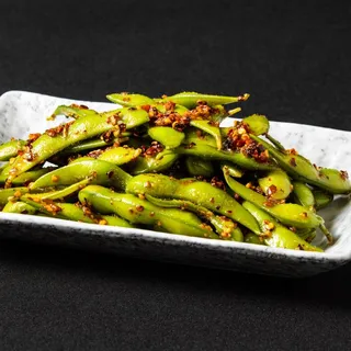 Spicy Garlic Edamame