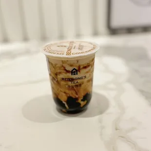 Da Hong Pao boba milk tea