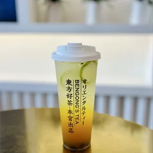 Passionfruit sparkling tea