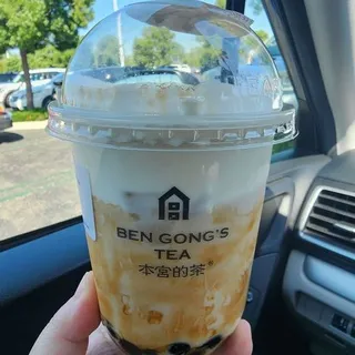Burnt-Brown Sugar Boba Milk Tea ( R ) (R)