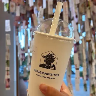 Peach Oolong Milk Tea (Cream Top) ( L ) (L)