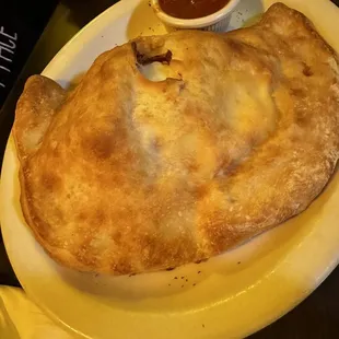 Meat calzone