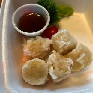 Shumai appetizers.