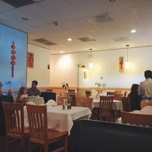 people sitting at tables