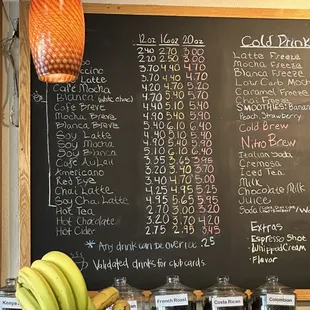 Hot cider prices are on bottom.