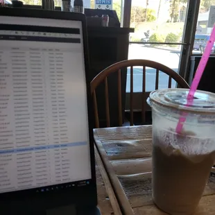 Working remotely having my latte freeze