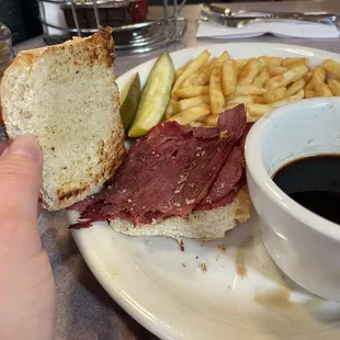 Corned Beef Dip Sandwich