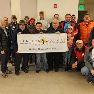 Project Healing Waters monthly meeting, last Saturday of every month from 9:30 to 11:30