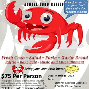 Crab Feed fundraiser