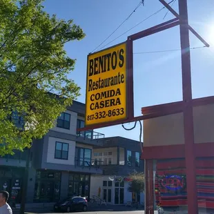 Outside Benito's.
