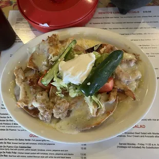 Chicken fajita nachos - small order