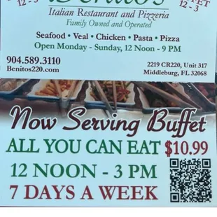 the menu