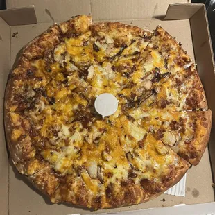 a pizza in a box