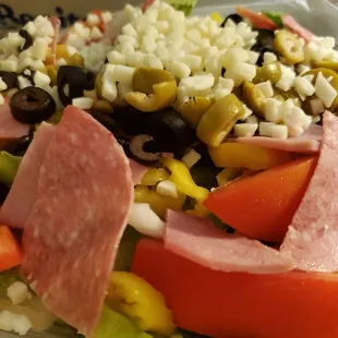 a salad in a plastic container