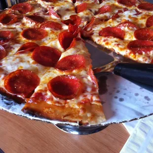 Gluten free!  Pretty tasty. Nice and crisp bottom.